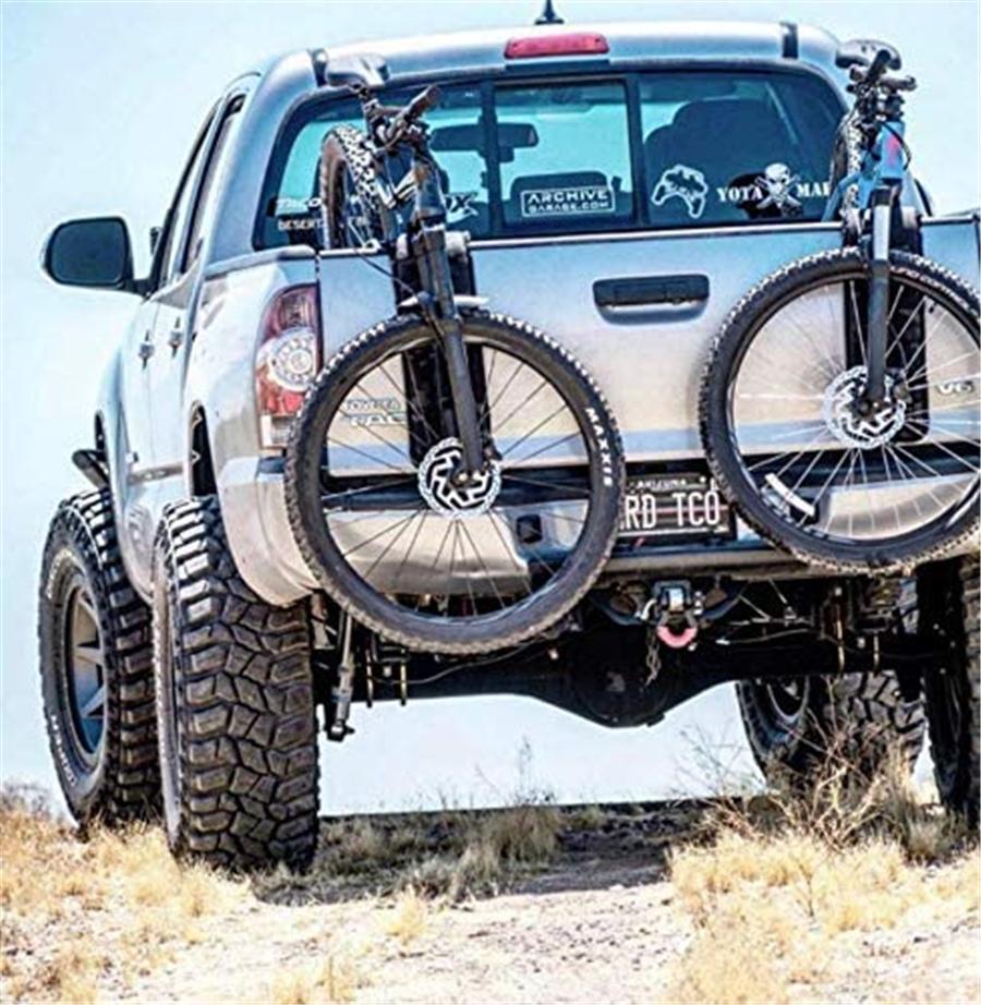 Portable Tailgate Pad Shuttle Pad Protective Bike Rack w/ Strap For Pickup Truck