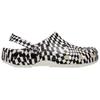Crocs Warped Checker Clog Retro Versatile Clogs Unisex clogs Black White 211007-103