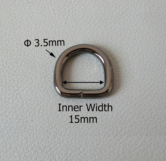 15mm D-Ring Taschenbeschläge & Haustierhalsband Leinenzubehör