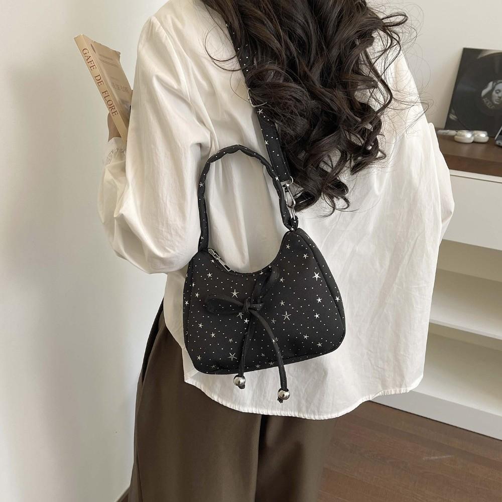 New Star Pattern Star Handbag Sweet Bow Versatile Crossbody Bag Crossbody Strap Shoulder Bag Korean Style
