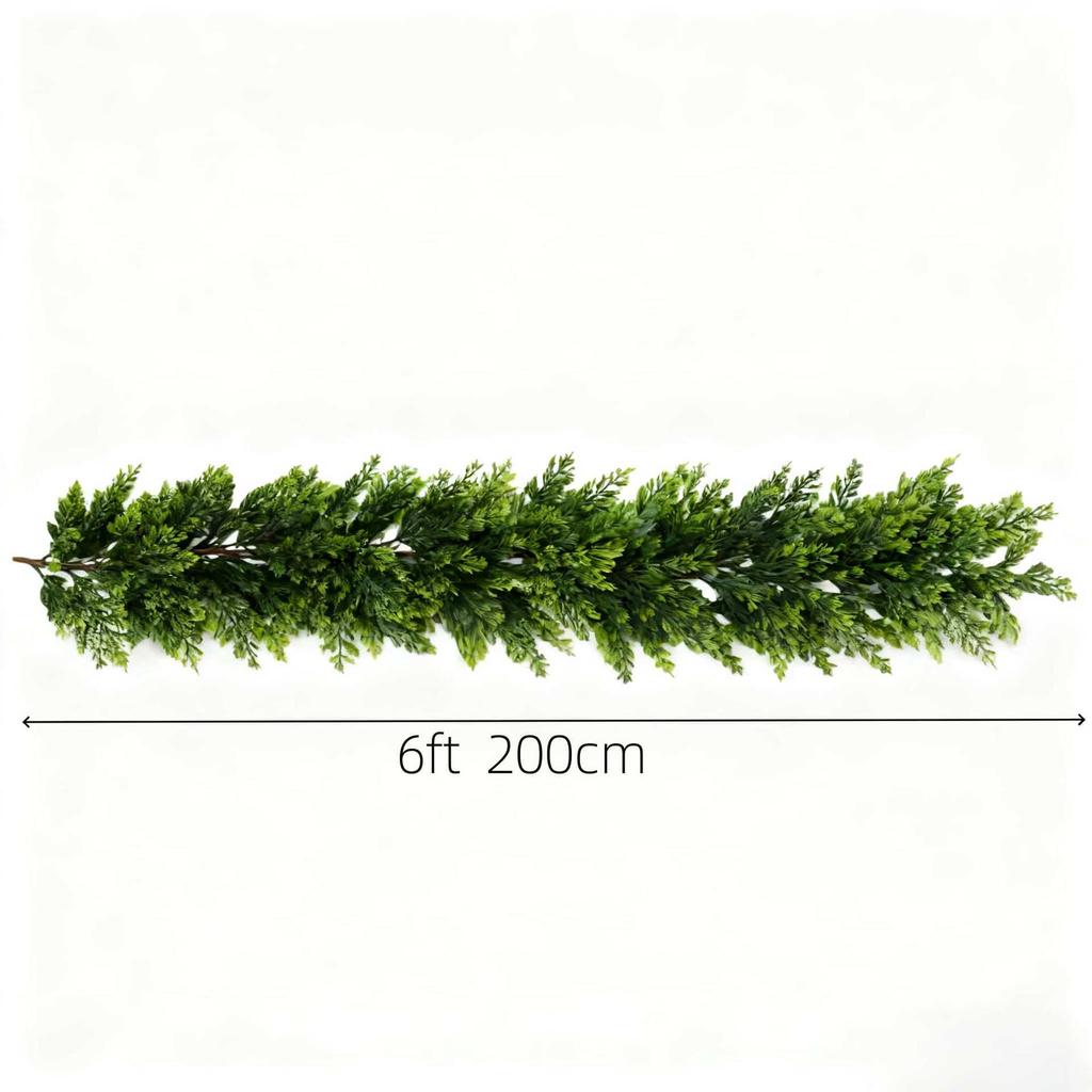 2025 Independence Day Norfolk Soft Rubber Hand-feel Pine Needles Christmas Garland