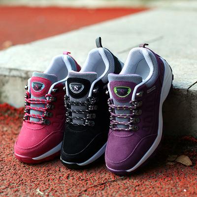 Shoes For Women Outdoor Waterproof Platform Hiking Shoes Increase Casual Sneakers Ladies Nonslip Camping Climbing Woman Sneakers