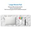 Office Non-Slip Line Pattern White Black Desk Pad Mouse Pad Mice Mat