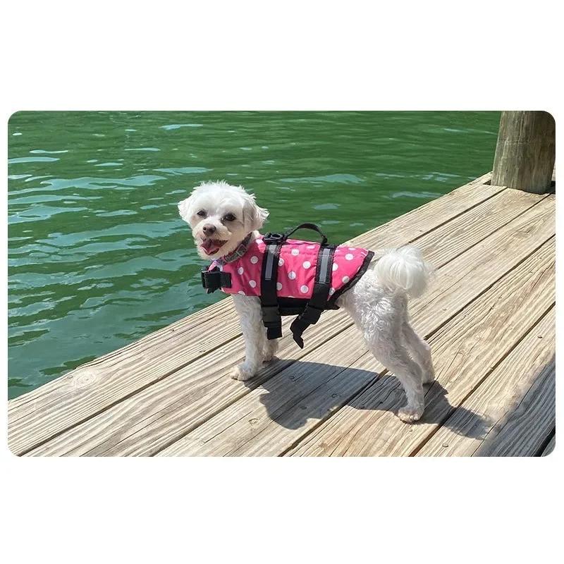 Dog Swimming Vest Pet Life Jacket Dog Swimming Suits Summer Beach Surfing Drifting Dogs Life Vest Buoyancy Clothes Dog Vest