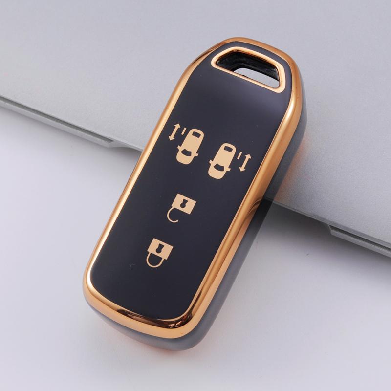 For Honda N-BOX N-ONE N-WGN N-VAN Custom Wgn Custom ShopSoft TPU Key Case Key Cover  4 Button Shell Keychain
