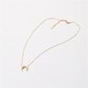 Elegant Crescent Moon Pendant Necklace - Minimalist Design for Women