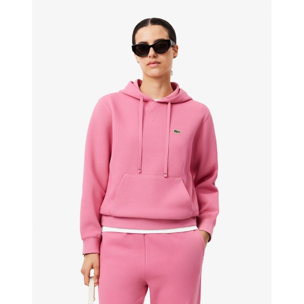 

LacoSTe Women S Double Face Pique Hooded T ShirT Sf8346 54n 2r3 034