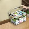 Convenient and Transparent Medicine Organizer Box for Home and Travel with Easy Access