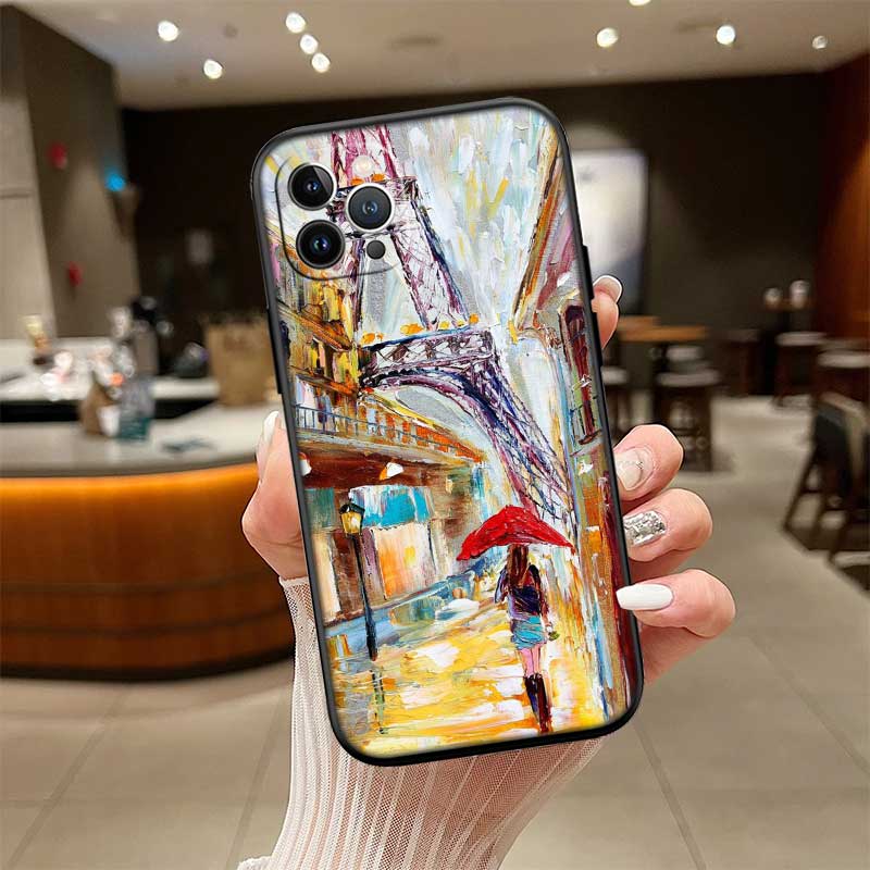UP42 Paris Eiffelturm Schale Handyhülle für Samsung Galaxy Note 10 20 S23 S24 S25 Ultra FE Plus Edge Lite A02S A35 A07 A17