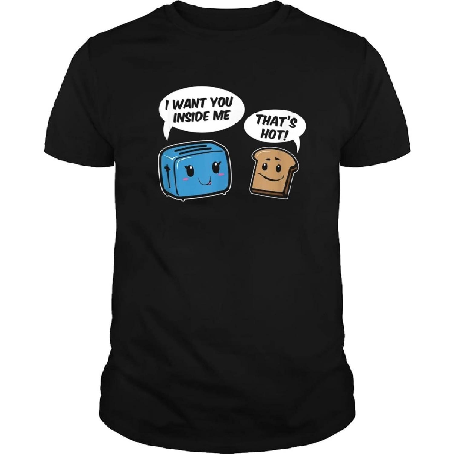 Flirting Food Funny Adult - Boring High School Shirt - Sexual Innuendo Novelty T Shirt Black S