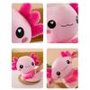 Cute Cartoon Axolotl Plush Toy Super Soft Salamander Animal Stuffed Plushie Pillow Couple Soft Axolotl Home Decor Christmas Gift