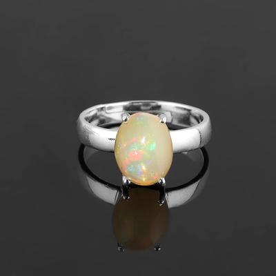 Solid 925 Sterling Silver Ring, Ethiopian Opal Ring, Bohemian Ring, Unique Ring, Anniversary Ring, Gift For Her