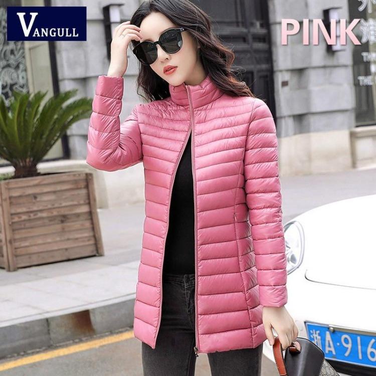 Women Slim Coat Casual Jacket Cotton Parkas Medium-Long Autumn Winter Basic Female Jackets