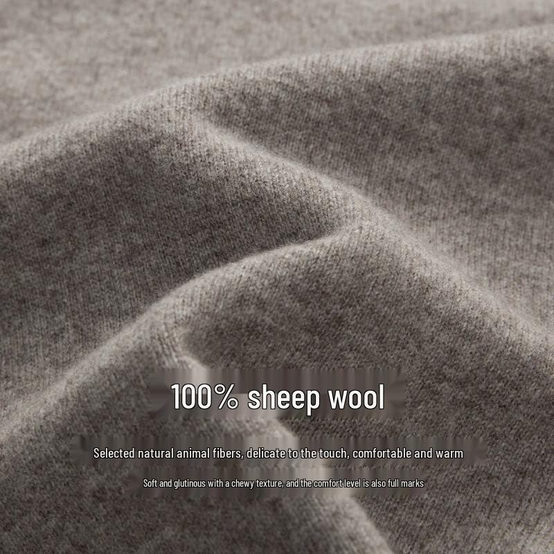 FAPAI.EC Men's 100% Wool Turtleneck Base Layer Shirt