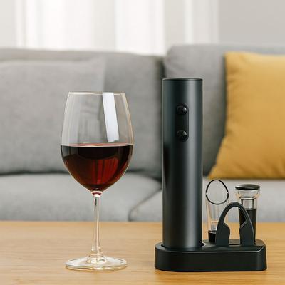 5-in-1 Electric Wine Bottles Opener Reusable with Base Automatic Wine Opener Battery Operated Electric Corkscrew Kitchen