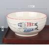 Japanese Underglaze Hand-painted 7-inch Ceramic Household Ramen Bowl Soup Bowl Commercial Restaurant Noodle Bowl Large