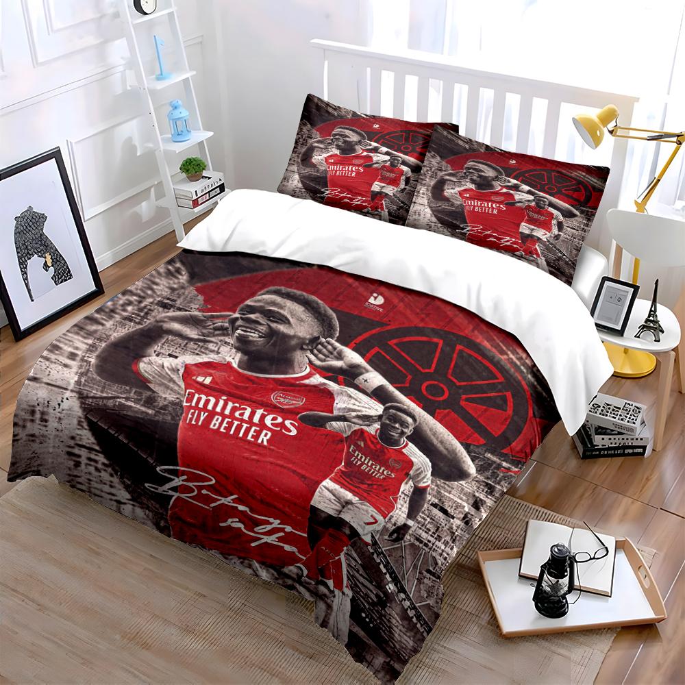 Set Biancheria da Letto Giocatore Arsenal Set Biancheria da Letto (1 copripiumino, 2 federe, piumino non incluso)