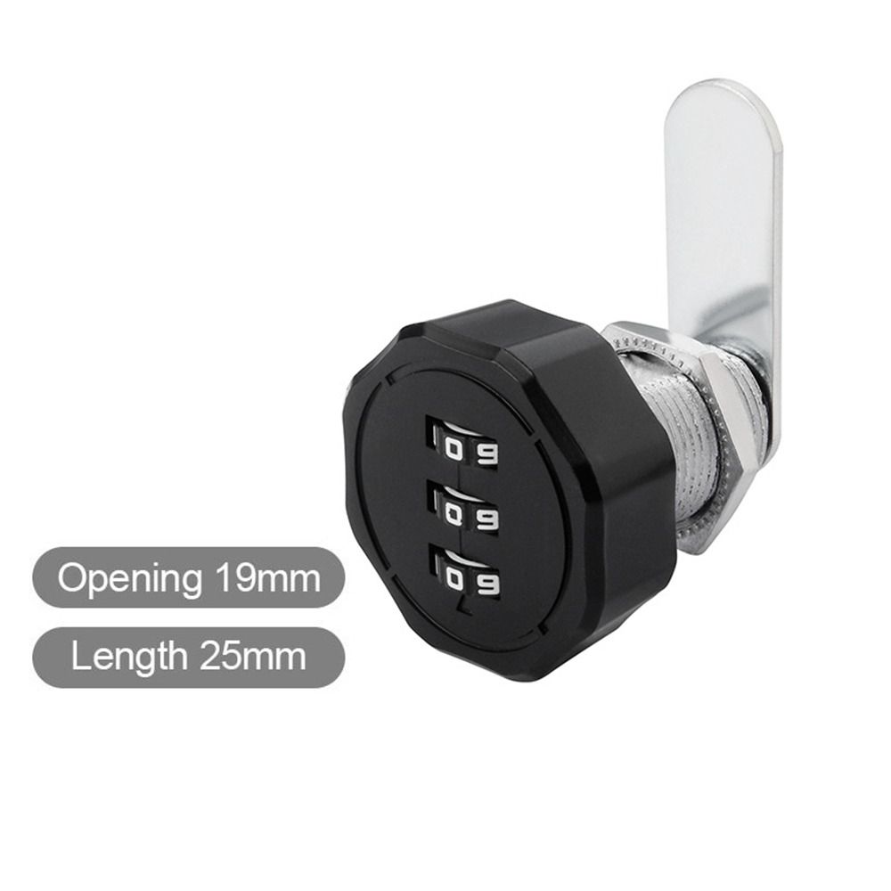 Security Cabinet Mailbox Zinc Alloy Password Locker 3 Digital Code Combination Lock Cupboard Drawer