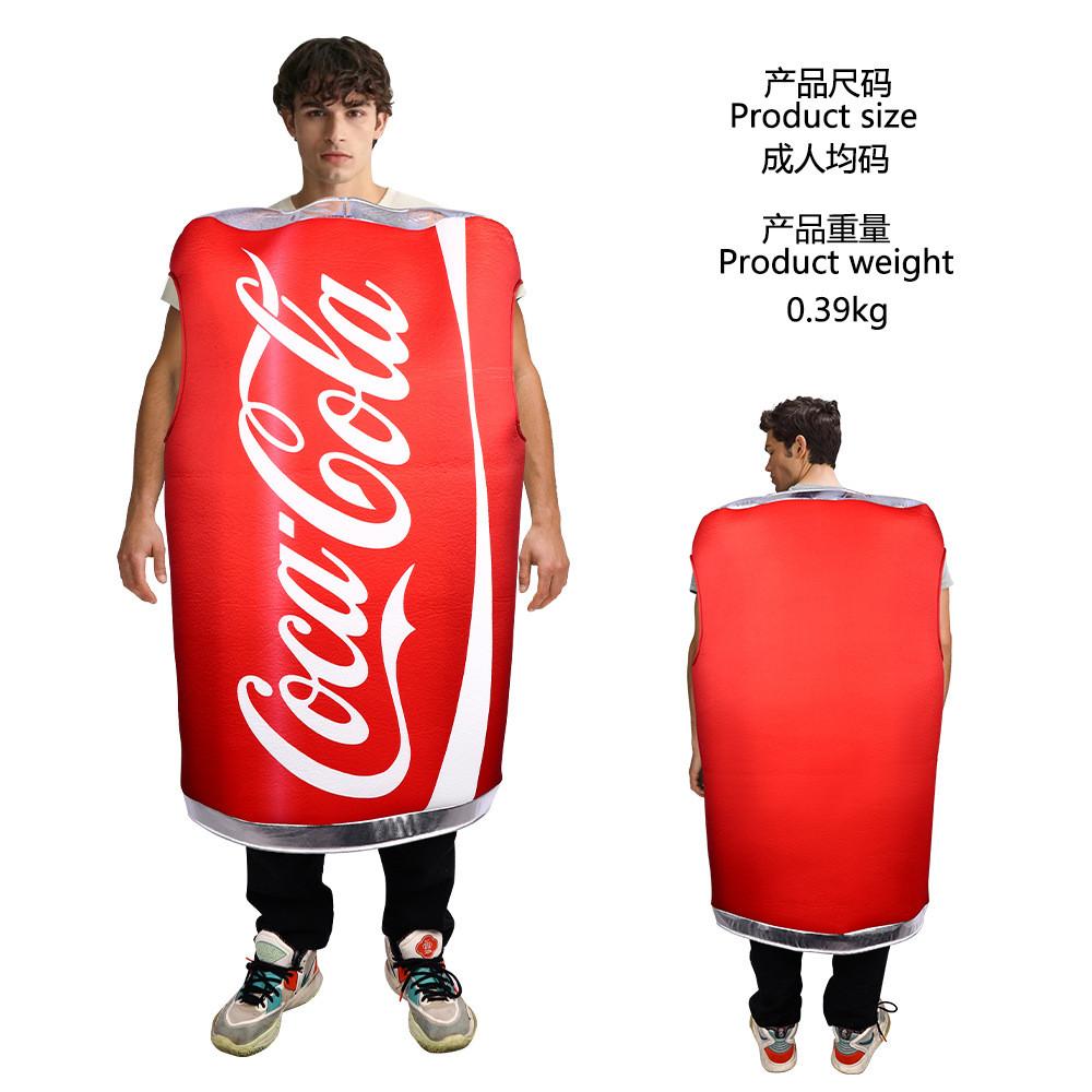 Unique Coca Cola Cosplay Costume For Halloween And Stage Performance Unisex Design