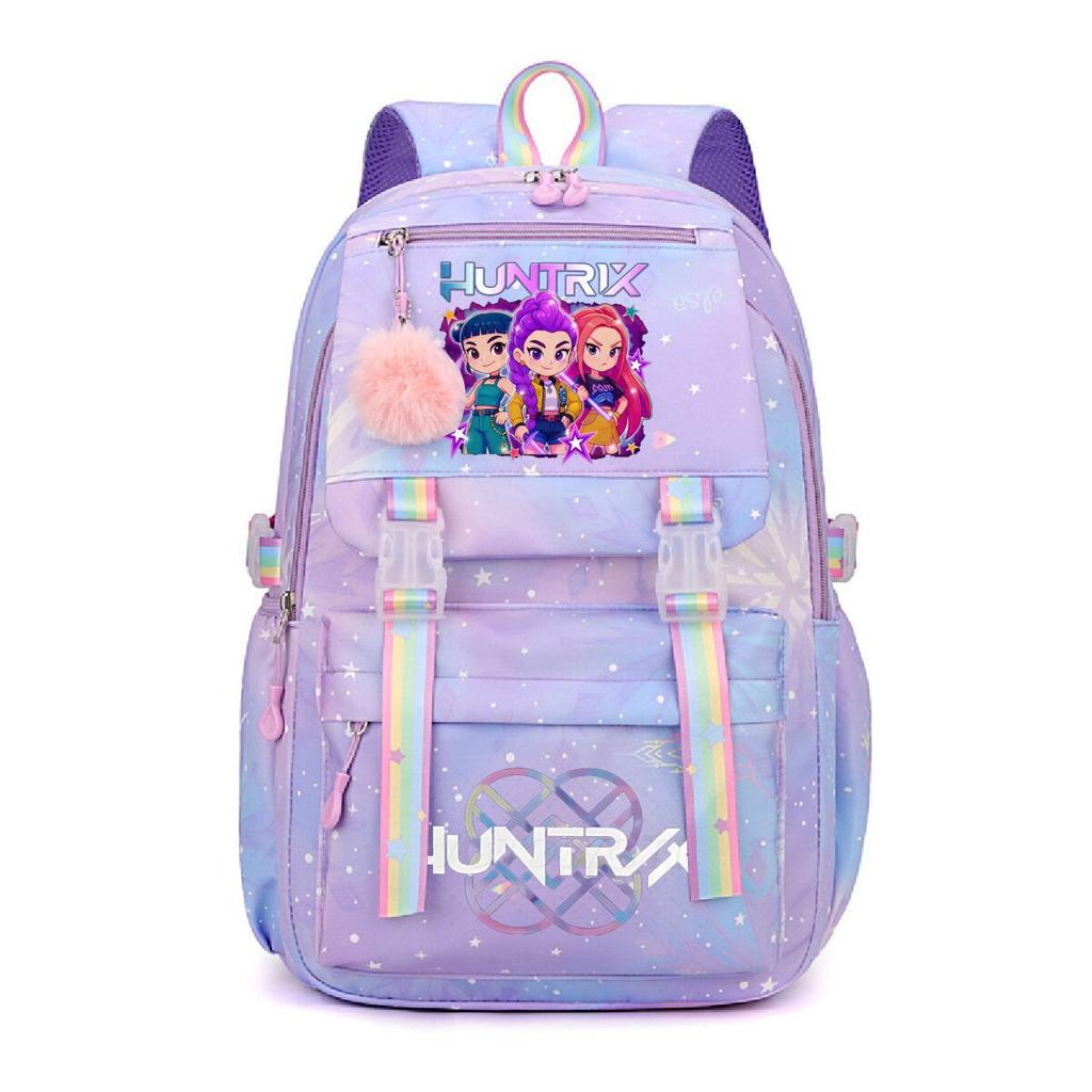 Animation Cartoon Peripheral Printing Korean Version Trend Burden Reduction Backpack Large Capacity Student Leisure Bag