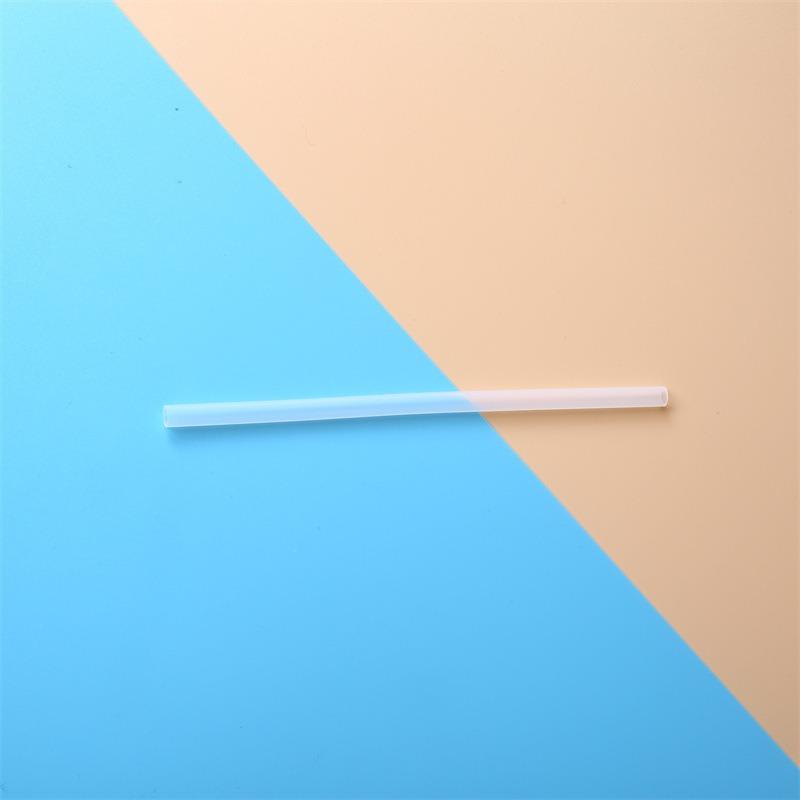 Transparent Silicone Straw - Food Grade - Elastic and Foldable Silicone Straw - for Children Transparent 175mm