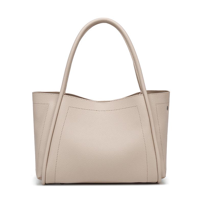 2025 Women's High-End Soft Leather Basket Handbag with Large Capacity