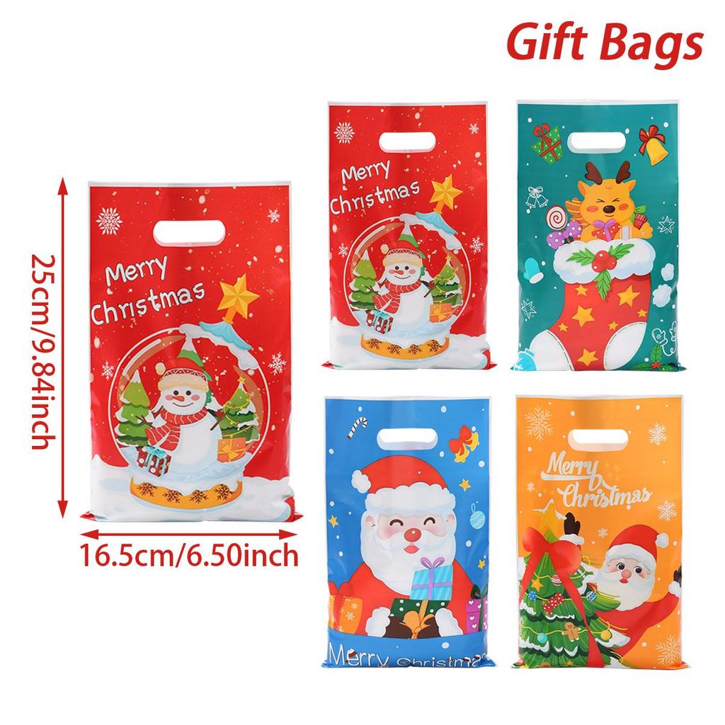 Christmas Santa Claus Gift Handbag Merry Christmas Decorations 2025 Navidad Natal Xmas Tree Elk Candy Handy Bag New Year 2026