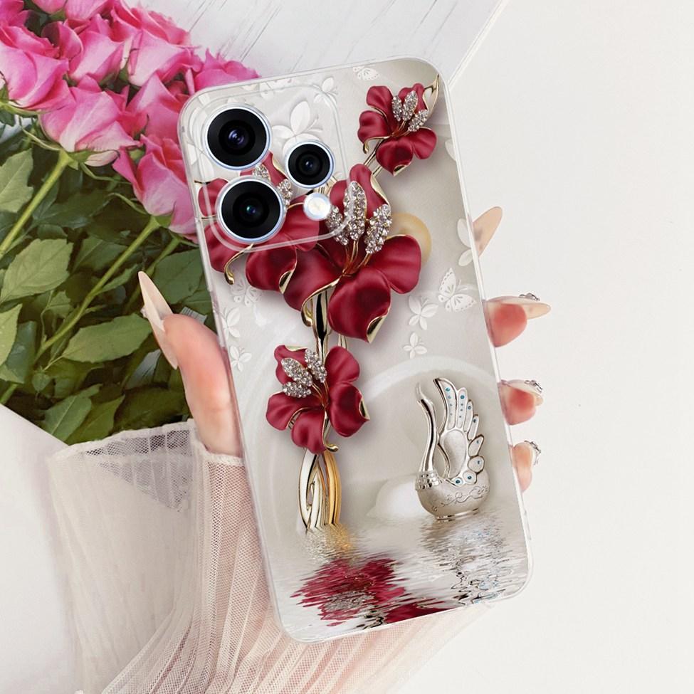 Transparent For Oppo Reno15 Cover Luxury Cute Cat Fashion Butterfly Cool Painted Bumper Casing For Oppo Reno15 5G CPH2825 Case