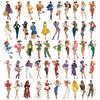50Pcs/Set Retro Pop Girls PET Stickers Waterproof DIY Fashion Doodle Decals Stickers