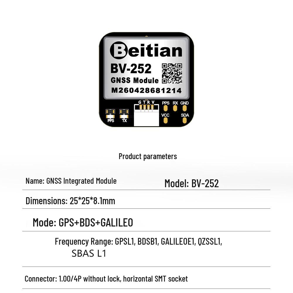 Beitian GPS Antenna with Integrated Beidou-3 TTL Microstrip Flash BD-220ZF