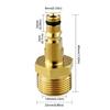 Highly Pressure Hose Connectors Brass Quickly Connect Fittings Adapter for Power Washers Reliability Performances