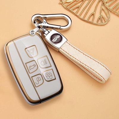 SANRILY Smart Key Case for Land Rover, Compatible with Range Rover Evoque, Range Rover Sport, Discovery Evoque, Jaguar, and More. Stylish Remote Key C