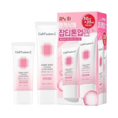 Cellfusion C Tónovací opaľovací krém na škvrny — Sada 50 ml + 35 ml (SPF 50+ PA++++) — 1 sada