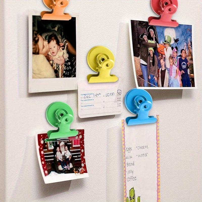 6 Pack Colorful Magnetic Clips for Whiteboard, Refrigerator Magnets Fridge Magnets for Fridge, Fridge Magnet