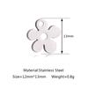 5Pcs/Lot Floral Theme Flower Charms Stainless Steel Sakura/Peach Blossom/Clover Pendants DIY Necklace Bracelets Jewelry Making