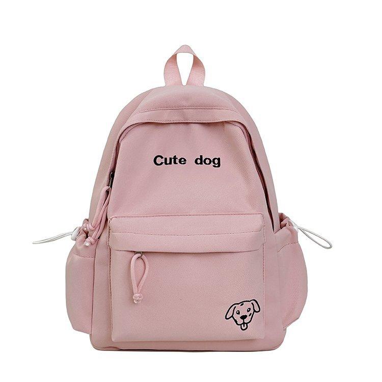 Schoolbag Cute Puppy Backpack Women's 1011 New Lightweight Versatile Schoolbag Student Class Backpack Korean Version of the Trend Backpack