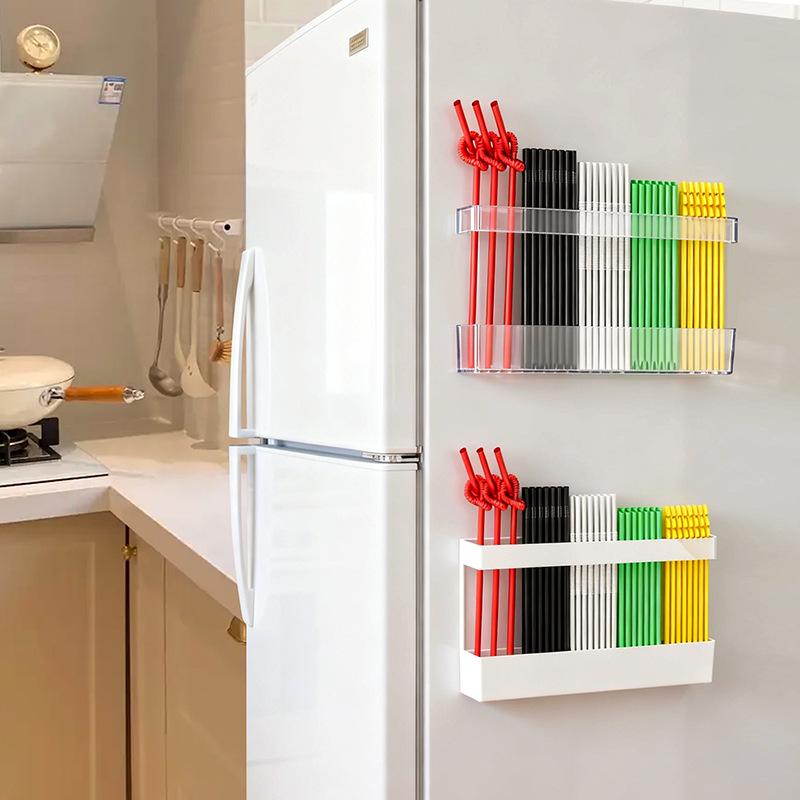 Plastic Straw Holder - Kitchen Countertop and Tableware Organizer