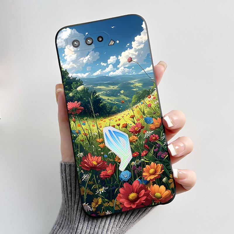 Casing For Asus Rog Phone 5 Rog 5s ZS673KS ZS676KS Case Luxury Dragon Cute Cool Boys Girls Soft Black Matte Silicone Back Cover