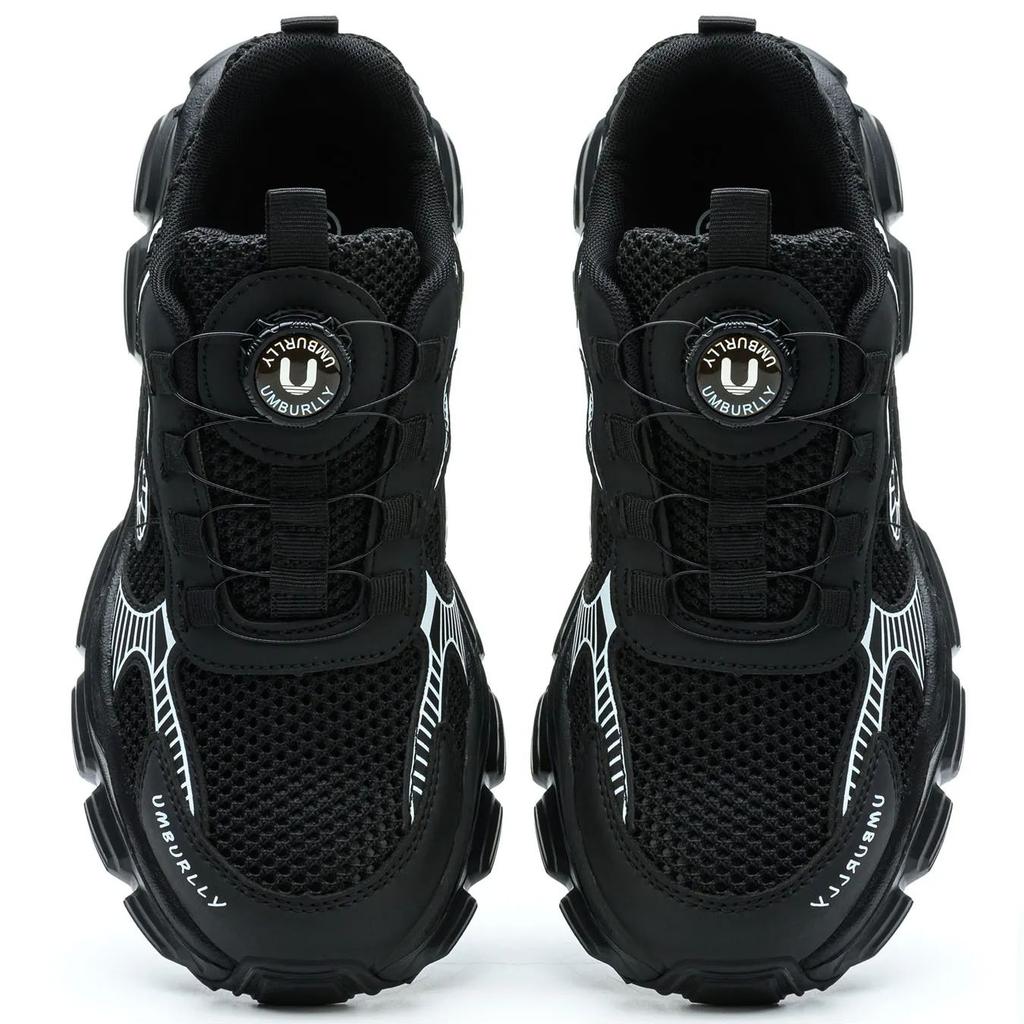 Summer Button Women's Steel Head Safety Shoes Smashing Breathable Upper Workshop Factory Women's Work Shoes