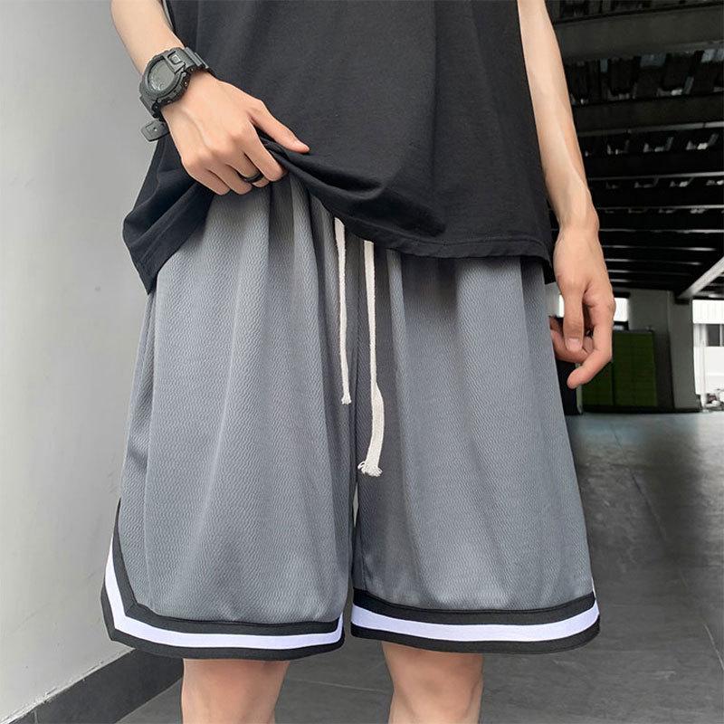 

Чоловічі модні вільні баскетбольні та пляжні шорти XXL сірий колір