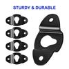 uxcell Wall Mount Speaker Hanger Clothes Rack Iron Hanger Plate Accessory for Surround Sound Box Audio Speaker Hanging 10pcs Bracket, 4.8cm Length,