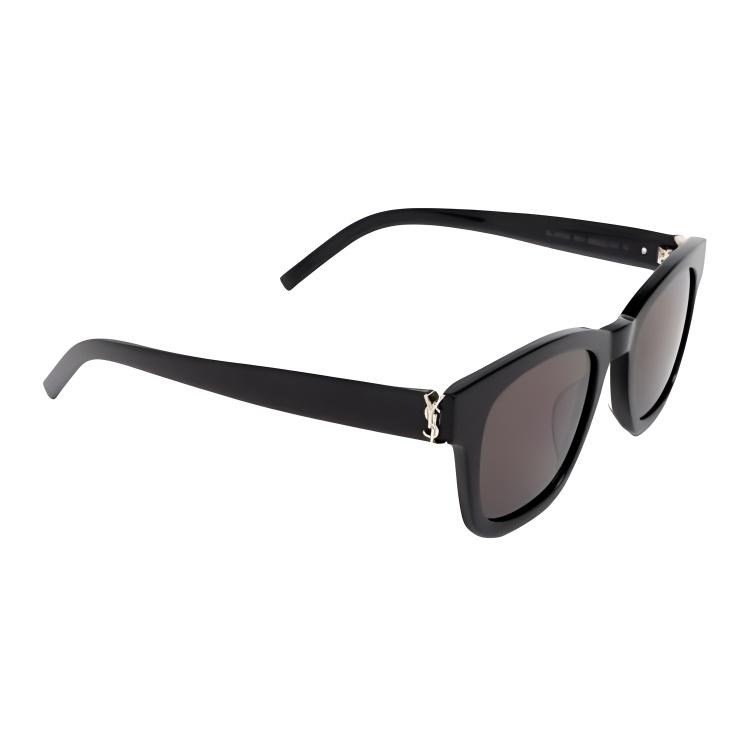 Saint Laurent Logo Irregular Shape Sunglasses Unisex Sunglasses Black SLM124001