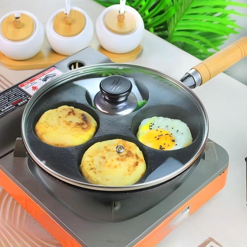 Wutuo Four-Hole Multi-functional Breakfast Frying Pan