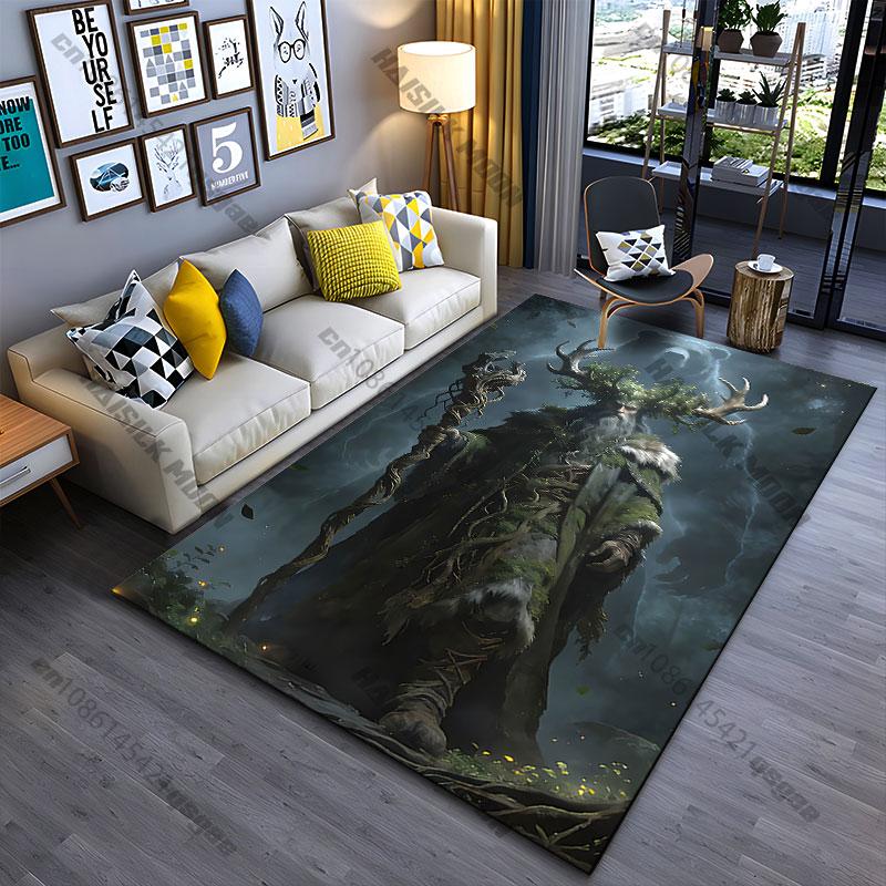 Nature magic power ancient spirit carpet Yoga living room room decor children s crawling mat doormat area rug games mat 40cm x 60cm