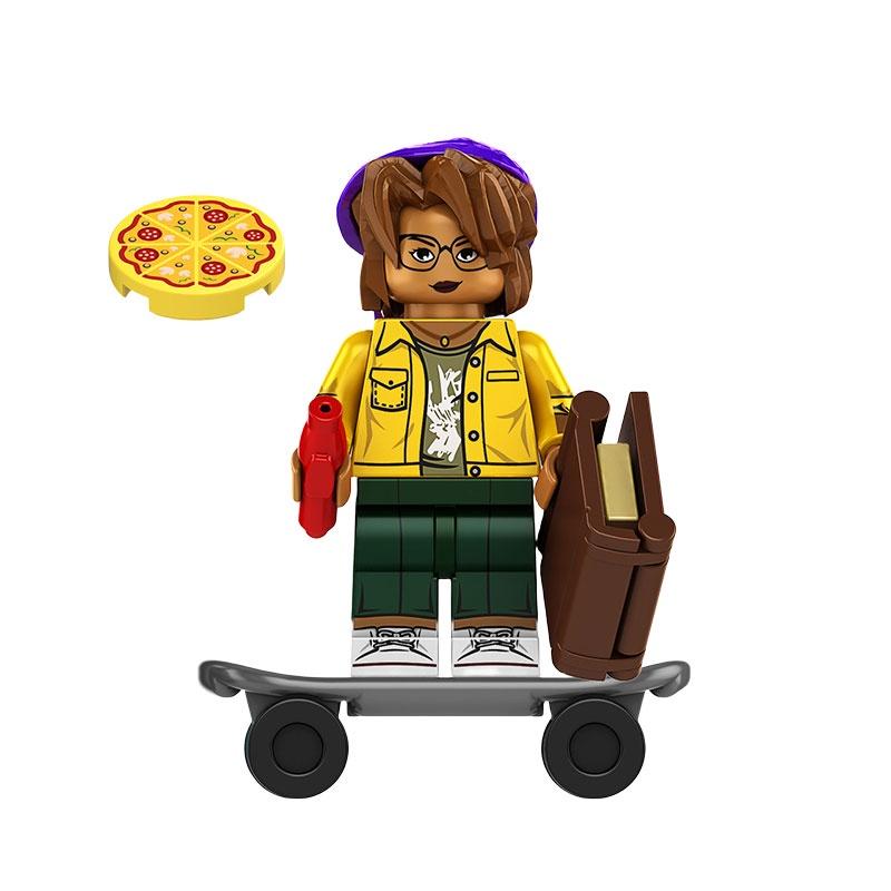 Children's Toy Kf6196 Ninja Turtle Da Vinci Building Blocks Abs Plastic Non-electric Diy