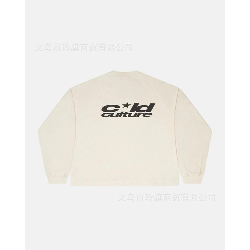 Coldculture Camo Print Dlouhý Rukáv Tričko Pánské Dámské - Volný Střih Ležérní Hip Hop Tričko