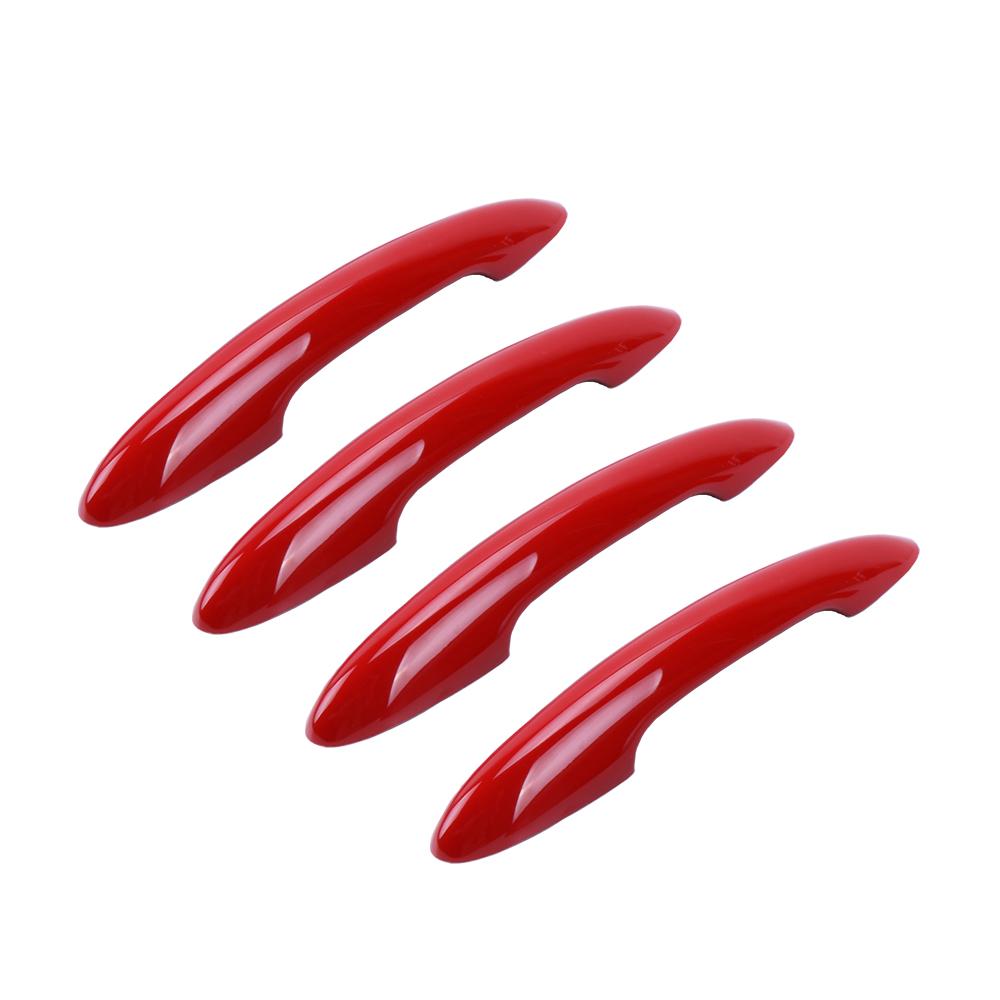 

Глянцевый черный чехол на дверную ручку для MINI Cooper S JCW Clubman F54 F55 F60 Countryman, внешнее украшение для стайлинга автомобиля With hole красный