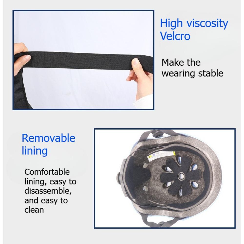 Skateboarding Protective Gear, Thickened, Helmets, Balance Bikes, Ice Skating, Knee Pads, Roller Skating Protective Gear, 7-piece Set