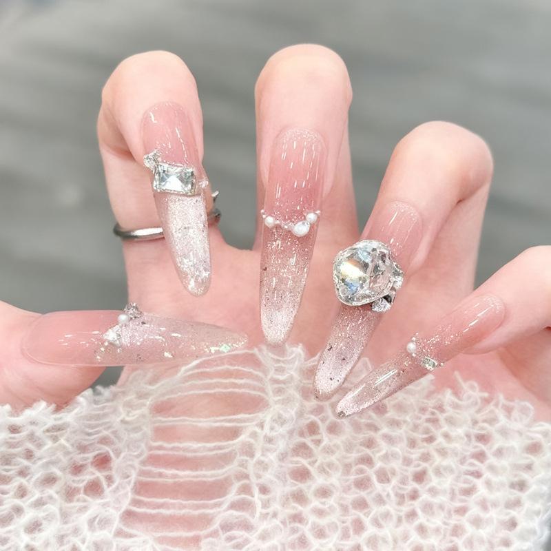Wearable Sweet Cute High-End Handmade Nail Art Tips False Nails
