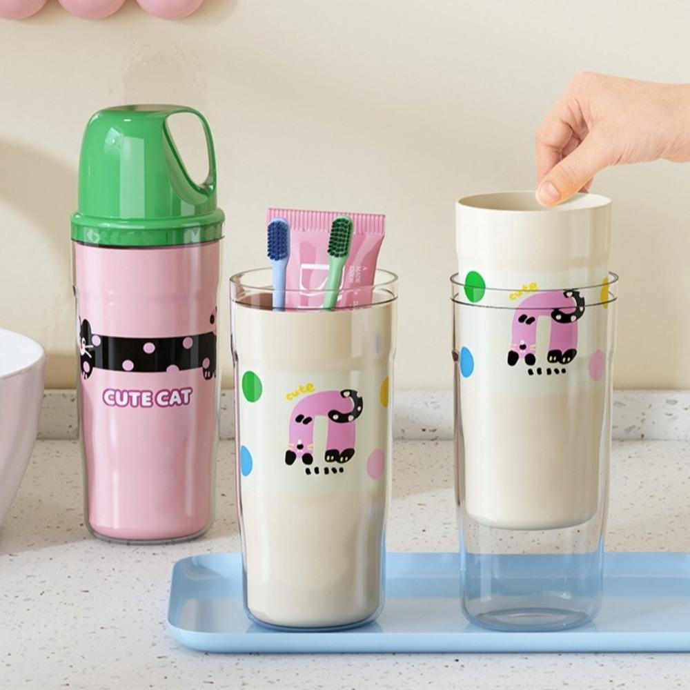 Plastic Toothbrush Cup Portable Travel Wash Cup Durable Mouthwash Cup  Home